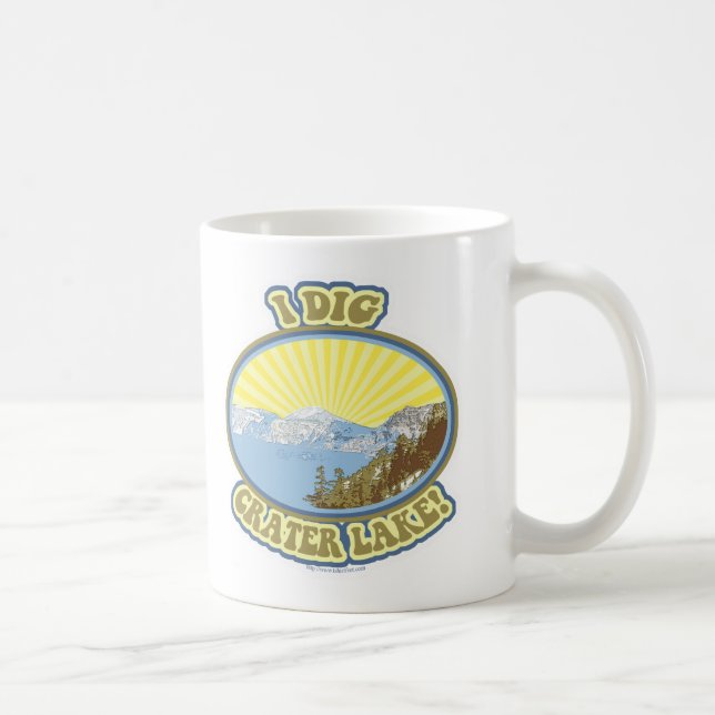 I Dig Crater Lake Great Park Design Coffee Mug (Right)