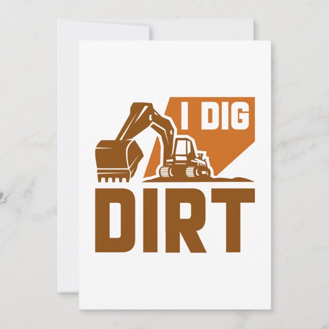 I Dig Dirt Thank You Card (Front)