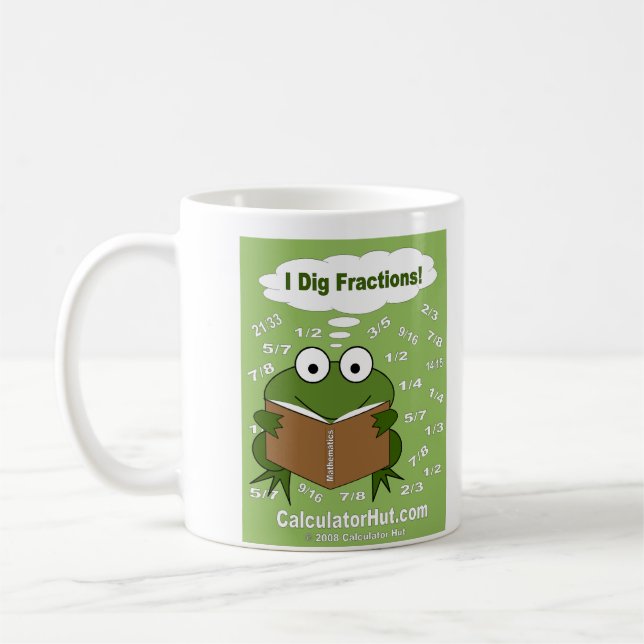 I Dig Fractions Mug (Left)