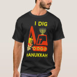 I Dig Hanukkah Crane Construction Kids Chanukah Pa T-Shirt<br><div class="desc">I Dig Hanukkah Crane Construction Kids Chanukah Pyjamas.</div>