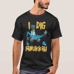 I Dig Hanukkah Sufganiyot Matzah Balls Excavator C T-Shirt