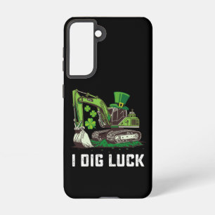 I Dig Luck Excavator St Patrick's Day Irish Samsung Galaxy Case
