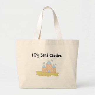 I Dig Sand Castles Large Tote Bag