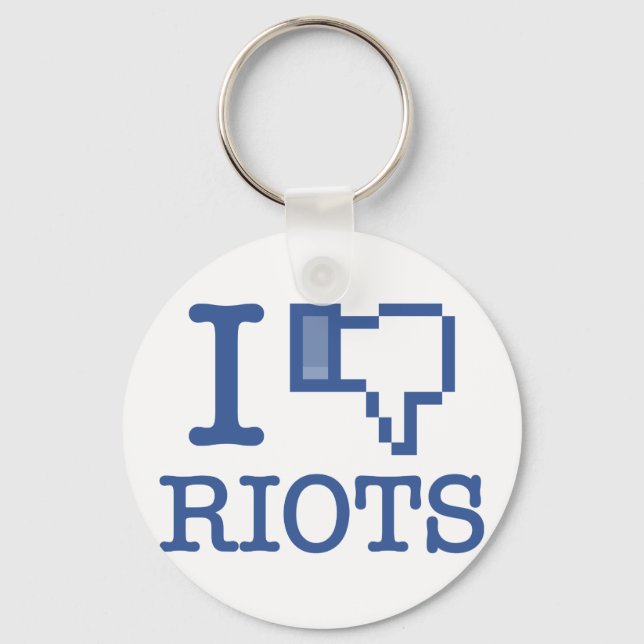 I DISLIKE RIOTS KEYCHAIN (Front)