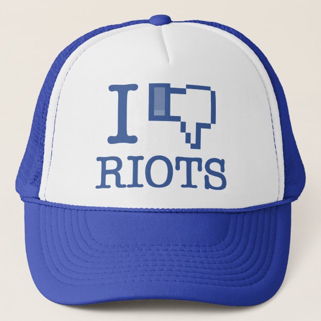 I DISLIKE RIOTS TRUCKER HAT (Front)