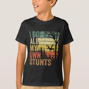 I Do All My Own Stunts Arborist Dad Vintage Tree C T-Shirt