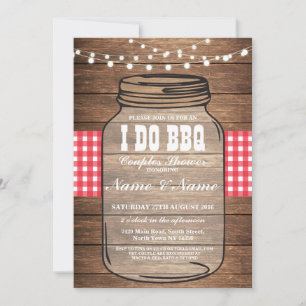 I DO BBBQ Engagement Party Couples Invitation de d