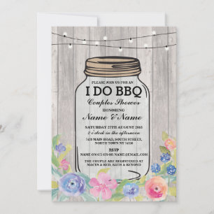 I DO BBBQ Engagement Party Couples Invitation de d