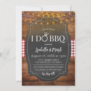 I Do BBQ Barbecue Bridal Shower Invitation