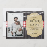 I Do BBQ Barbecue Bridal Shower Invitation