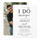 I DO BBQ Black & White Photo Couple Shower