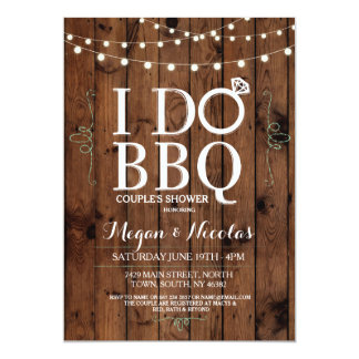 i do bbq wedding invitations