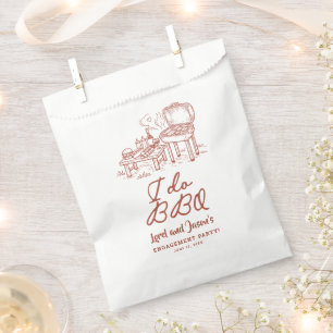I Do BBQ Couple Shower Engagement  Favour Bag