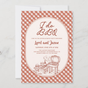 I Do BBQ Couple Shower Engagement Party Invitation