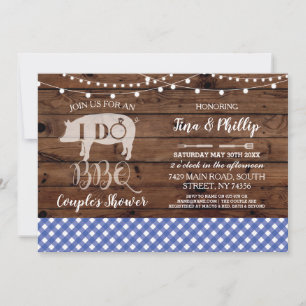 I DO BBQ Couple's Shower Invitation Engagement Par