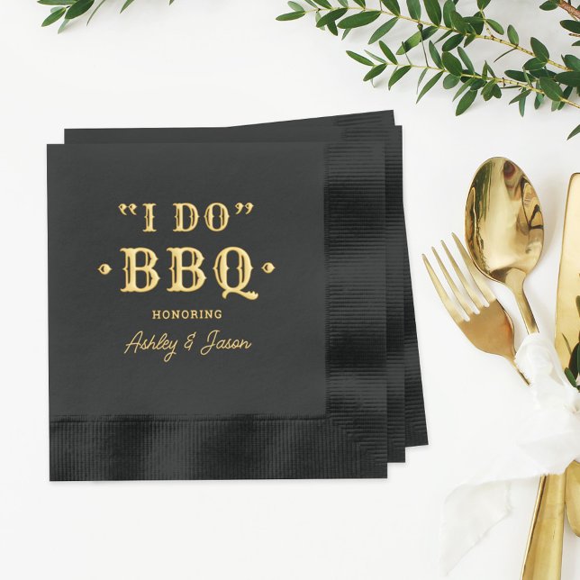 I Do BBQ Custom Wedding Monogramme (Créateur téléchargé)