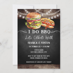 I Do BBQ Engagement Invitation