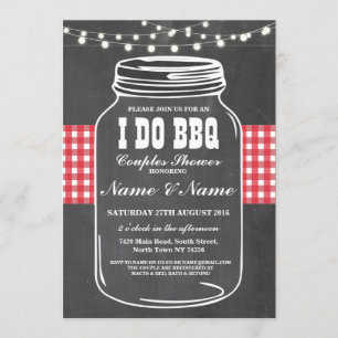 I DO BBQ Engagement Party Couples Shower Invite
