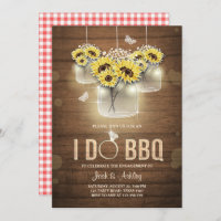 I Do BBQ Engagement Party Couples shower Rustic