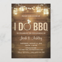 I Do BBQ Engagement Party Couples shower Rustic