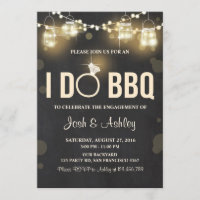 I Do BBQ Engagement Party Couples shower Rustic