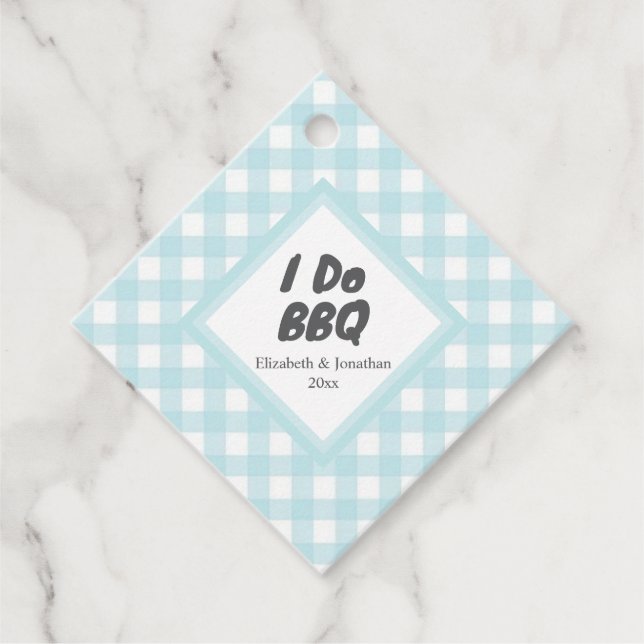 I Do BBQ Favour Tags (Front)