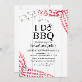 I Do BBQ Invitation