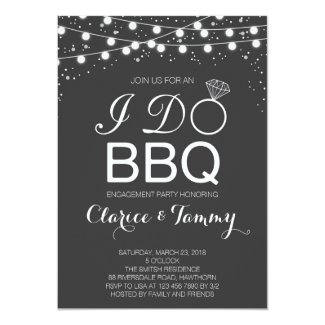 I Do BBQ Invitation / BBQ Engagement Party