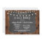 I DO BBQ Invitation Rustic Lights Couples Invite