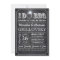 I DO BBQ Invitations | Chalkboard & Diamond Ring