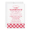 I Do BBQ Red Gingham Wedding Couples Shower