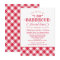 I Do BBQ Red Gingham Wedding Rehearsal Dinner