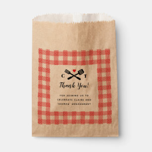 I Do BBQ Red Picnic Favour Favour Bag