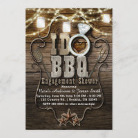 I DO BBQ Rustic Mason Jars & Lights Engagement