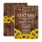 I DO BBQ Sunflower Couples Shower Rustic Invite