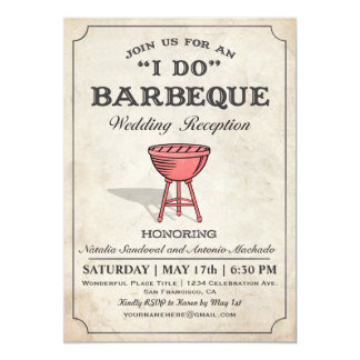 i do bbq wedding invitations