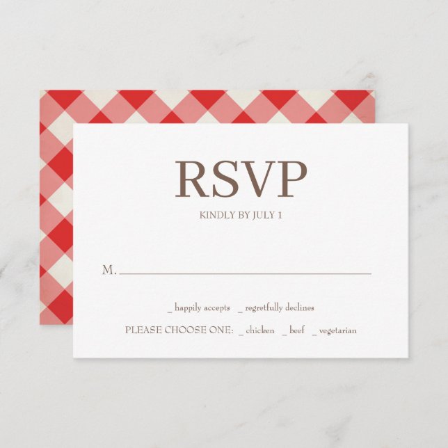 I Do BBQ Wedding RSVP Cards (Front/Back)