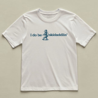 I Do Be Skidaddlin' Fun Cat Gent Illustrated T-Shirt