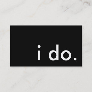 i do. business card