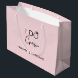 I Do Crew Bridal Party Bachelorette Party Favours Large Gift Bag<br><div class="desc">I Do Crew Bridal Party Bachelorette Party Favours Water Bottles</div>
