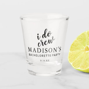 I Do Crew  Personalized Wedding Shot Glass