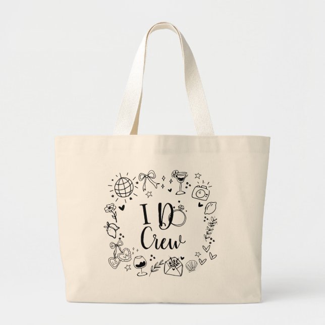 I Do Crew Sac fourre-tout - Mariée Bachelorette Pa (Devant)