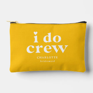 I Do Crew Wedding Party Bridesmaid Gift Accessory Pouch