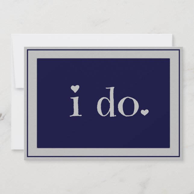 i do - custom invitation (Front)