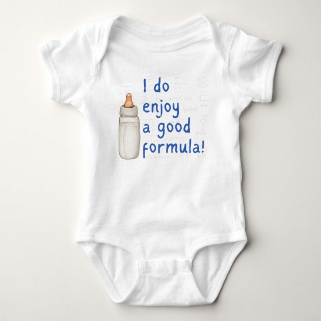I do Enjoy a Good Formula, Math Baby Bodysuit (Front)