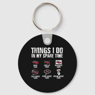 I Do In My Spare Time Car Mechanic Fathers Day Men Keychain