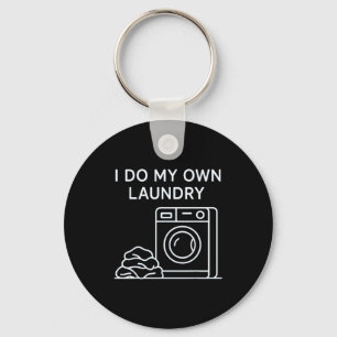 I Do My Own Laundry Minimal This Year Achievements Keychain