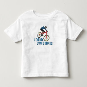 I Do My Own Stunts Mountain Biker Vintage Toddler T-shirt