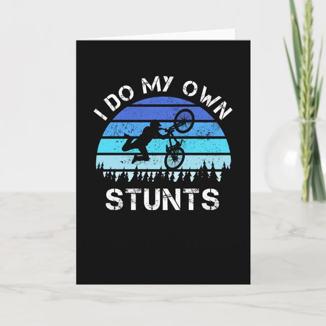 I do my own stunts Mountain Biking Gift Card (Front)