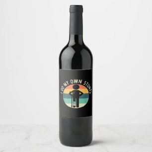 i do my own stunts wine label